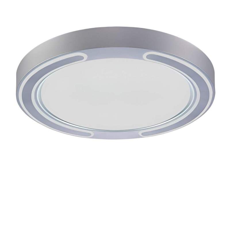 Plafón LED Asher de 72W con 3 temperaturas y mando Plata - 1