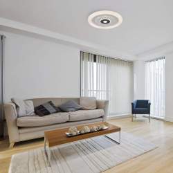 Plafón LED Anthe de 78W con 3 temperaturas y mando Blanco/Gris - 4