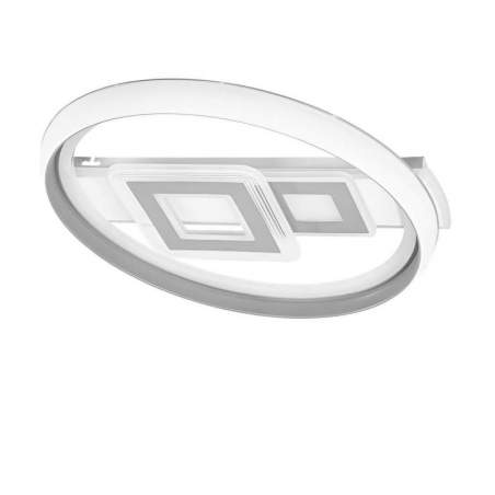 Plafón LED Sucre de 80W redondo con 3 temp. y mando (Cuadrados) - 1