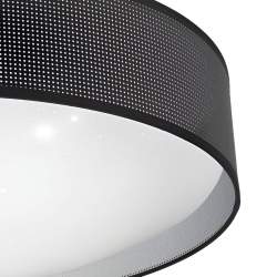 Plafón LED Anastasia de 72W con 3 temperaturas Negro/Plata - 2
