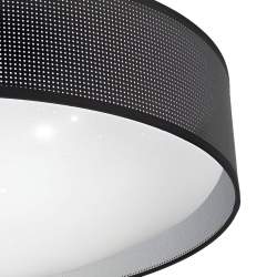 Plafón LED Anastasia de 96W con 3 temperaturas Negro/Plata - 2