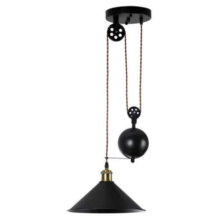 Lámpara de techo Triguero con casquillo E27 Ø29,5 Regulable negro - 1