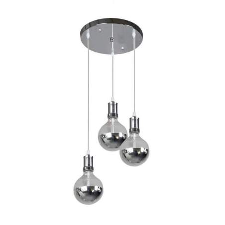 Lámpara de techo Gala + 3 bombillas 24W E27 64x12,5cm en cromo - 1