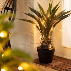 Guirnalda de luces LED solar para exterior de 2m - 2