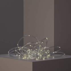 Guirnalda de luces LED solar para exterior de 11m - 4