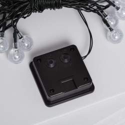 Guirnalda de luces LED solar para exterior de 5m con 30 Bolas - 8