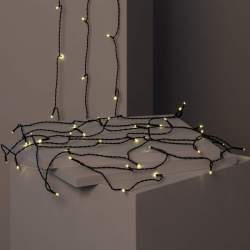 Guirnalda de luces LED solar para exterior de 12m - 4