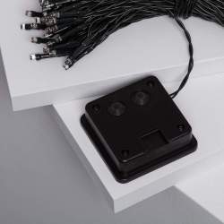 Guirnalda de luces LED solar para exterior de 12m - 7