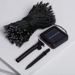 Guirnalda de luces LED solar para exterior de 22m - 7