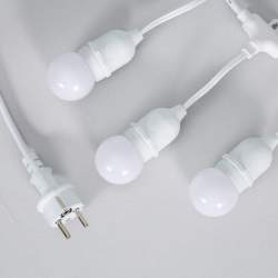 Kit Guirnalda de luces LED para exterior de 5,5m Blanco + 8 Bombillas de Colores - 6