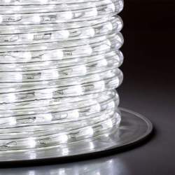 Manguera LED redonda para exterior corte cada 1m en Blanco Frío - 7