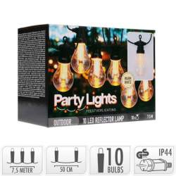 Guirnalda de luces LED para exterior con 10 Bombillas 0,3W de 7,5m - 2