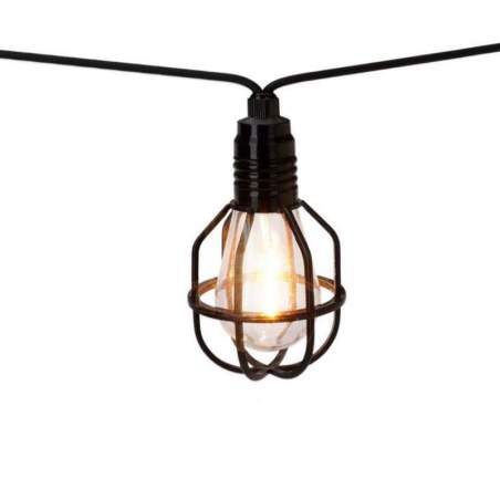 Guirnalda de luces LED para exterior Jaula con 10 Bombillas de 7,5m - 1