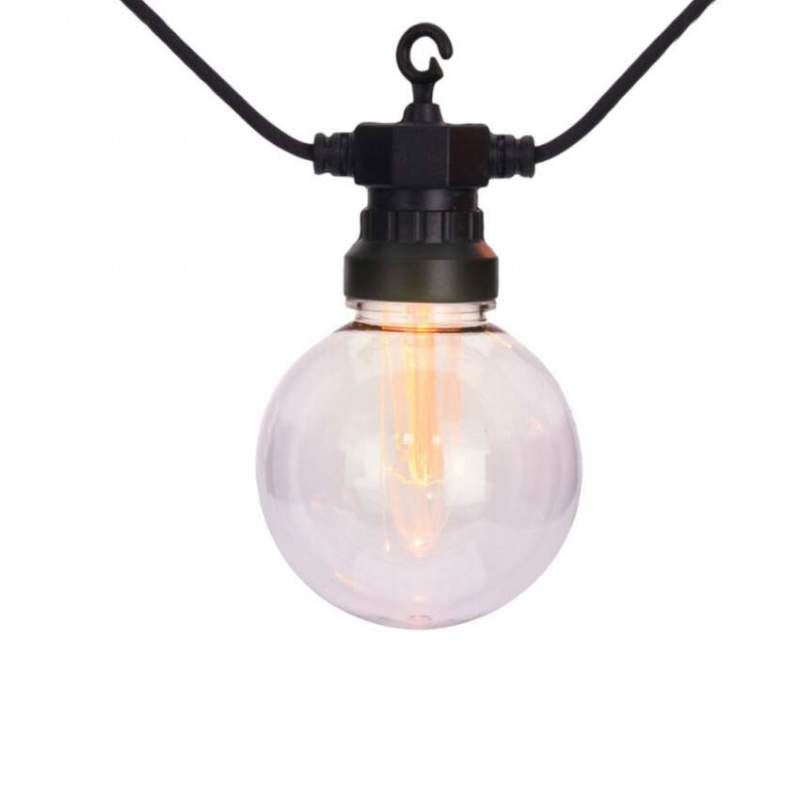Guirnalda de luces LED para exterior con 10 Bombillas esféricas 0,3W de 7,5m - 1