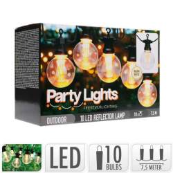 Guirnalda de luces LED para exterior con 10 Bombillas esféricas 0,3W de 7,5m - 2