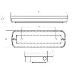 Luz de emergência led IP65 - 5