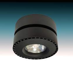 APLIQUE TECHO MARINO VENT  NEGRO 12W