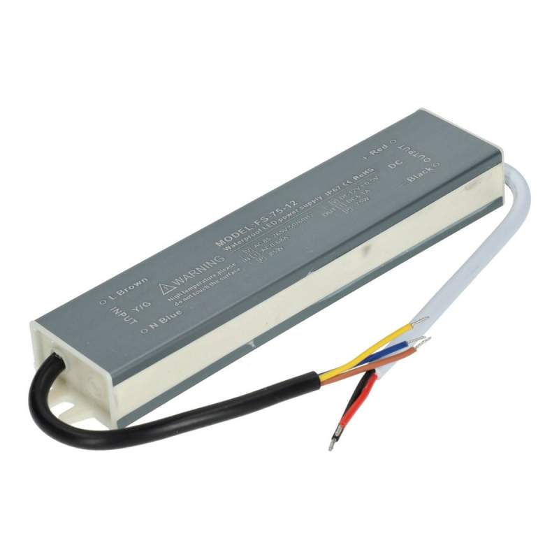 Fuente Alimentación 75W 12V IP67