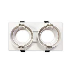 Dupla vigia orientável BASIC Branco