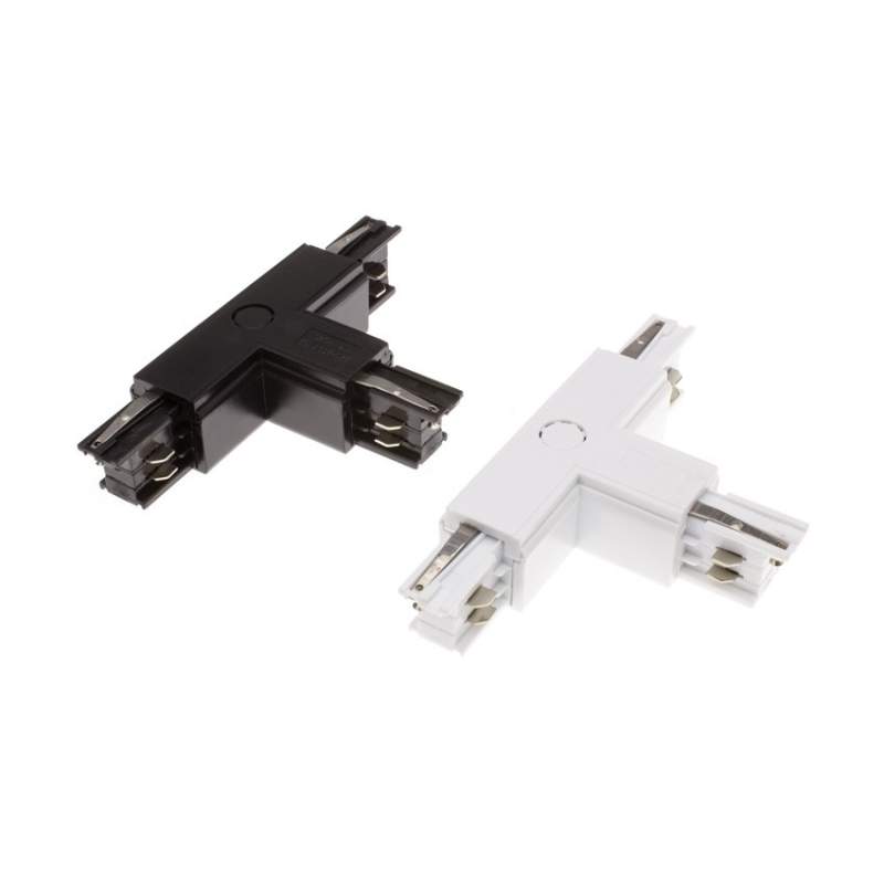 Conector trifásico do tipo T para trilho esquerdo
