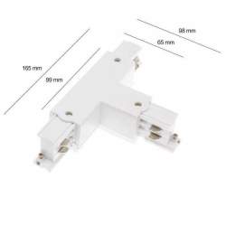 Conector trifásico direito do tipo T