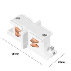 Trilha de 3 Fases de Conector Em Linha Reta