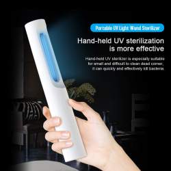 Lámpara desinfectante UV-C portátil con batería