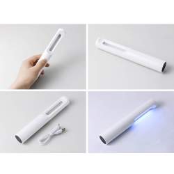Lâmpada desinfetante UV-C portátil com bateria