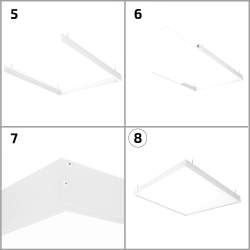 Kit de superfície para painel led 120x30