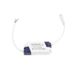 Candeeiro de tecto plano 24W redondo branco