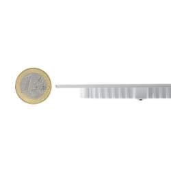 Candeeiro de tecto LED plano redondo branco de 18 W