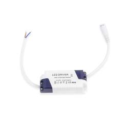 Candeeiro de tecto LED redondo preto 18w