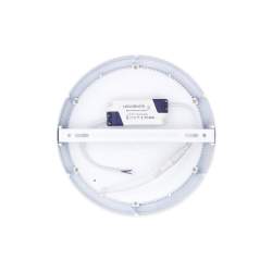 Candeeiro tecto LED de superfície redonda branca 18W