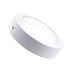 Candeeiro tecto LED de superfície redonda branca 18W