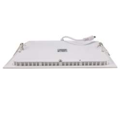 Candeeiro de tecto LED quadrada branca de 24 W