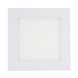 Candeeiro de tecto LED plana quadrada de 12 W
