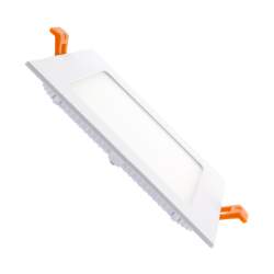 Candeeiro de tecto LED plana quadrada de 12 W