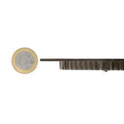 Candeeiro de tecto LED plana de 6 W quadrada prateada
