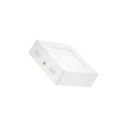Plafón LED superficie 6W cuadrado blanco