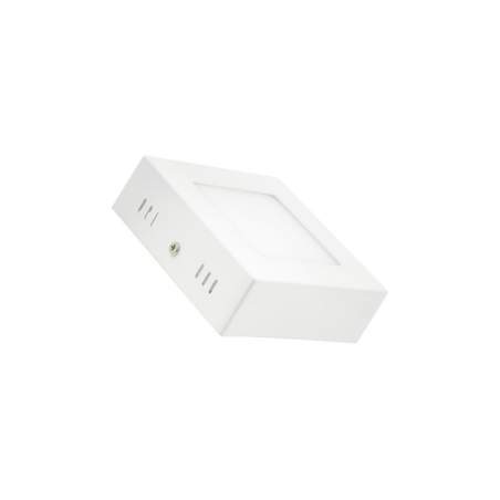 Plafón LED superficie 6W cuadrado blanco