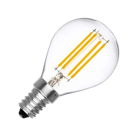 Lâmpada LED vintage E14 filamento regulável G45 3W
