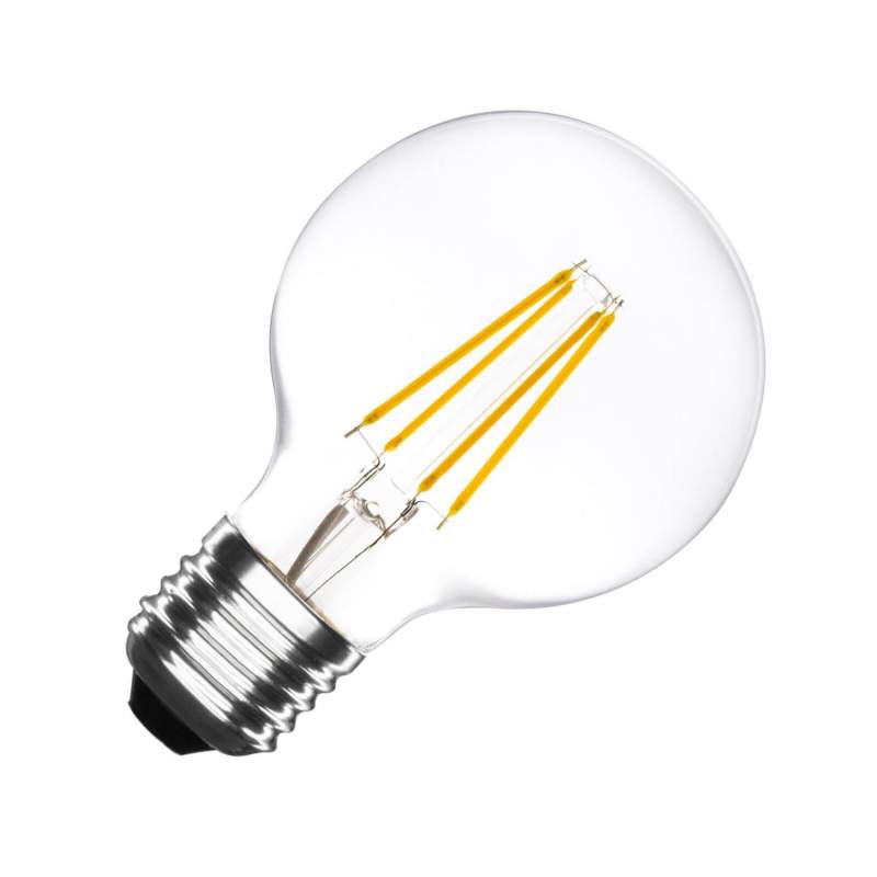 Lâmpada E27 LED vintage regulável filamento G80 6W
