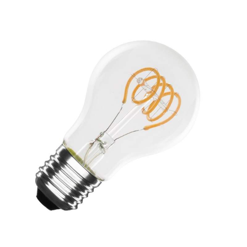 Lâmpada E27 LED  4W vintage  regulável  Filamento espiral A60