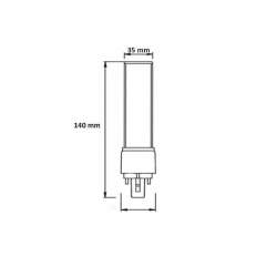 G24 LED Lâmpada PL-7W