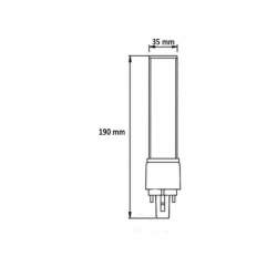 G24 LED Lâmpada PL-12W