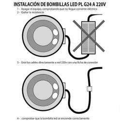 G24 LED Lâmpada PL-12W