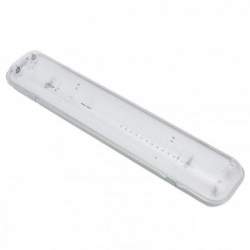 Pantalla estanca para 2 tubos led 60cm