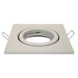 Anel Downlight basculante quadrado branco