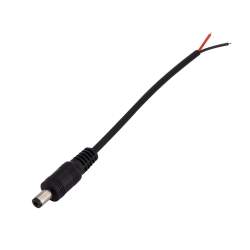 Cabo Jack macho ligar fitas de LED para transformador de 12V-24V