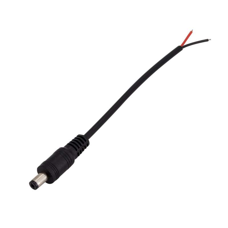 Cabo Jack macho ligar fitas de LED para transformador de 12V-24V